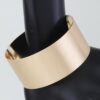 Wide Hammered Toggle Cuff Bracelet - Broad Band