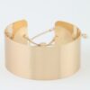 Wide Hammered Toggle Cuff Bracelet - Broad Band