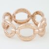 Hammered Chain Cuff Bracelet - Oval Link Statement