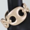 Hammered Mariner Cuff Bracelet with Curved Links