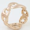 Hammered Mariner Cuff Bracelet with Curved Links