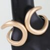 Greek Loop Open Cuff Bracelet - Sculpted Double-Loop