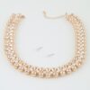 Hourglass Multi-Bead Necklace with Pearl Accents