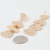 Hammered Scale Layered Drop Earrings