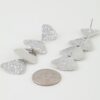 Hammered Scale Layered Drop Earrings