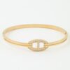Bejeweled Mariner Chain Bracelet with Oval Accent