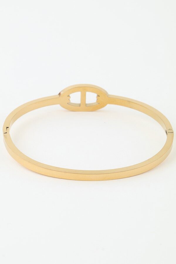 Bejeweled Mariner Chain Bracelet with Oval Accent