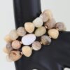 Multi Marble Stone Beaded Bracelet - Multi-Strand Gloss