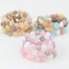 Multi Marble Stone Beaded Bracelet - Multi-Strand Gloss
