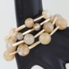 Marble Stone Multi-Strand Beaded Tube Bracelet