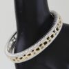 Two-Tone Twisted Chain Bracelet - Layered Textured Finish