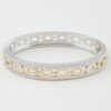 Two-Tone Twisted Chain Bracelet - Layered Textured Finish