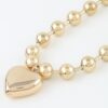 Yours Truly Bead-Chain Heart Necklace - Polished Pendant