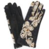 Embroidered Floral Touchscreen Gloves