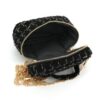 Tweed Box-Shaped Vanity Chain Bag with Top Handle