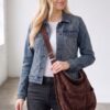 Faux Suede Hobo Bag with Dual Slip Pockets