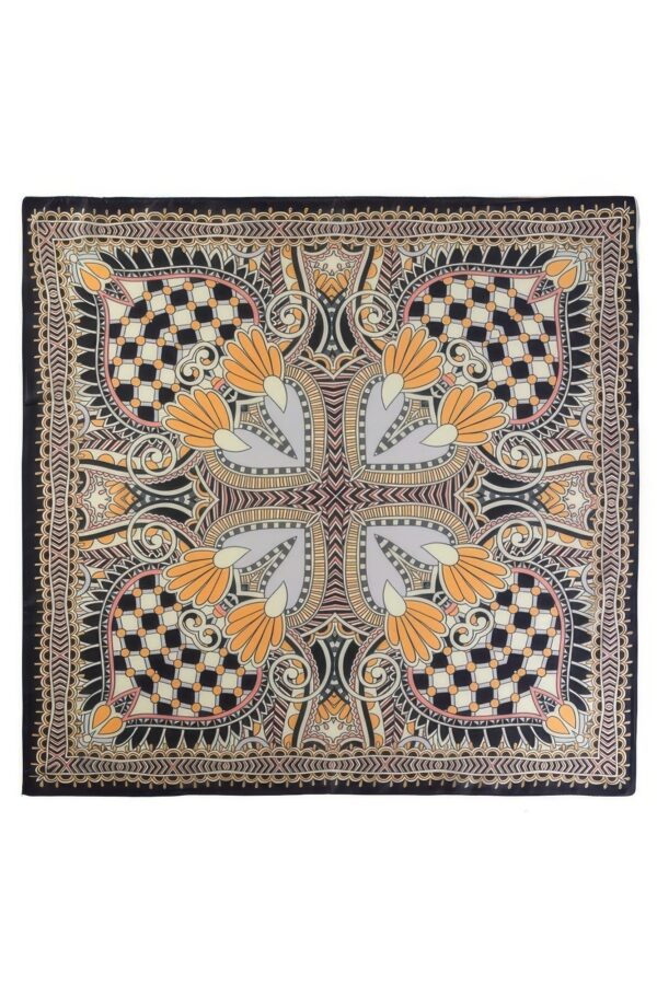 Bohemian Geometric Bandana - Floral Border Print