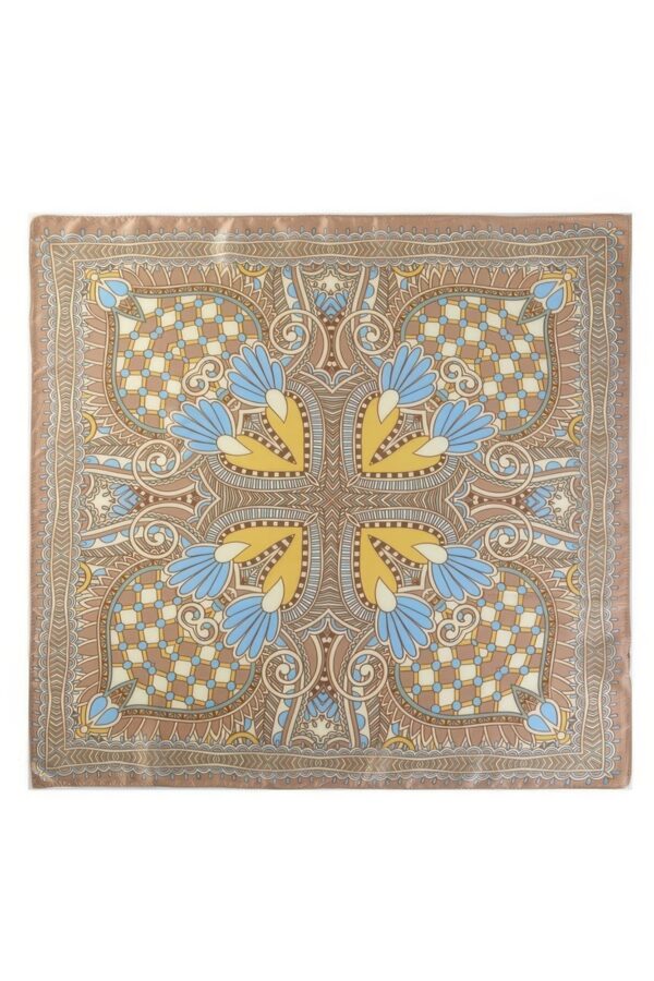 Bohemian Geometric Bandana - Floral Border Print