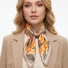 Watercolor Tulip Meadow Bandana - Layered Border
