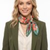 Watercolor Tulip Meadow Bandana - Layered Border