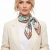 Watercolor Tulip Meadow Bandana - Layered Border