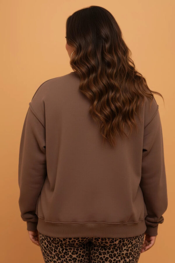 Plus Size Reversible Sweatshirt with WWJD/AMEN Graphic