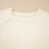 Bishop-Sleeve Crewneck Sweater with Button Cuffs